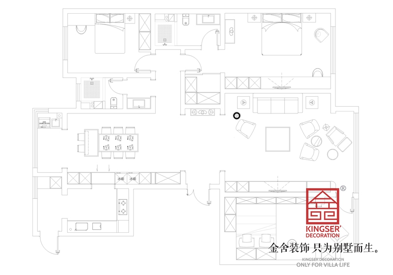 泰豐觀湖小區200㎡大平層戶型解析